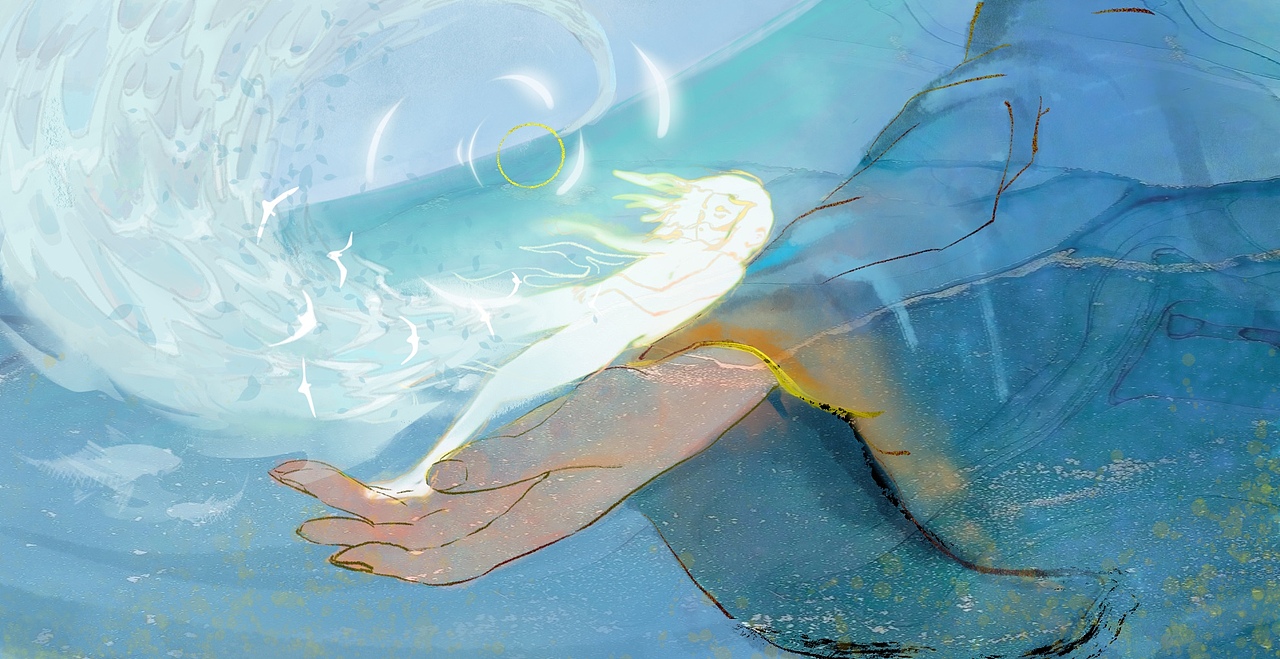 《阿無》——白虎系列插画（图ZMjg5NDA0NjI4） - 绘本 - 站酷设计师月映万川原创素材 - 站酷ZCOOL