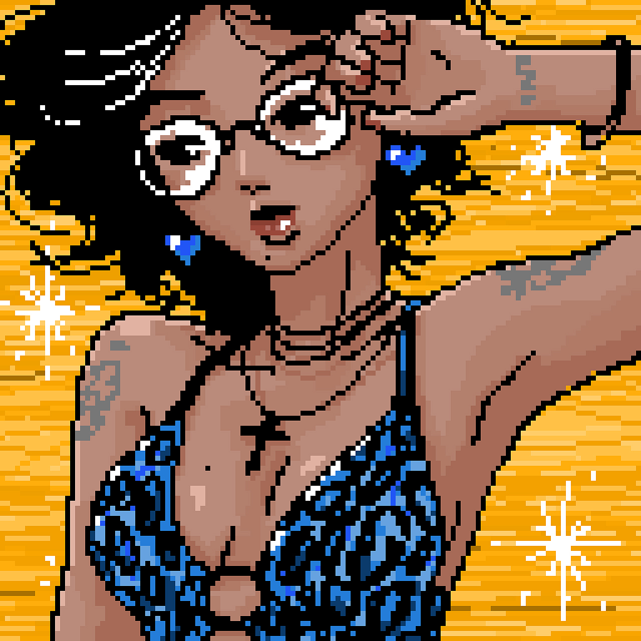 像素女孩（图ZMjEyNjIzNjI4） - 像素画 - 站酷设计师LIDA黎大原创素材 - 站酷ZCOOL