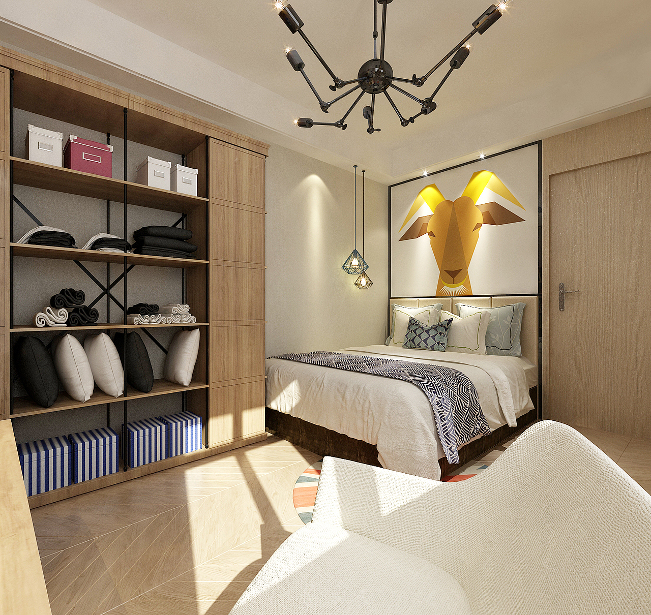 “大城小宅”王铁柱的两室两厅现代风（图ZMTA2ODI3NTAw） - 家装设计 - 站酷设计师王铁柱在此原创素材 - 站酷ZCOOL