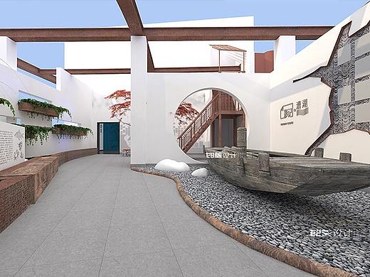一个进门登船下榻的展馆——漕湖历史变迁陈列馆