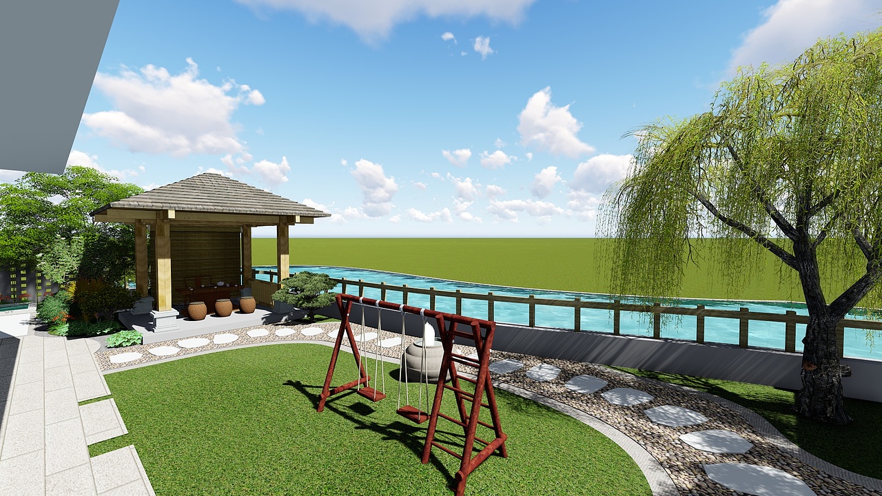 别墅（图ZMjQyMDAxNzIw） - 景观设计 - 站酷设计师Z89392876原创素材 - 站酷ZCOOL