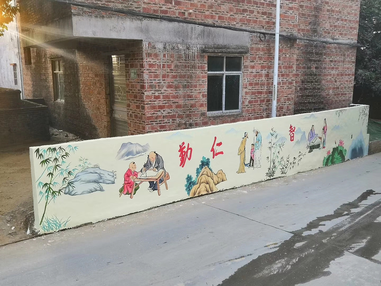 大涵村生态宜居环境墙体彩绘部分案例