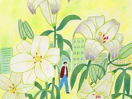 《活着》诗配图