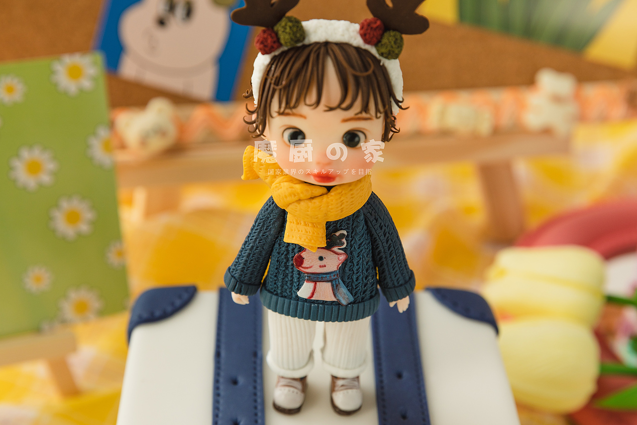 翻糖人偶小男孩OB娃娃翻糖人偶蛋糕拍摄美食拍摄蛋糕