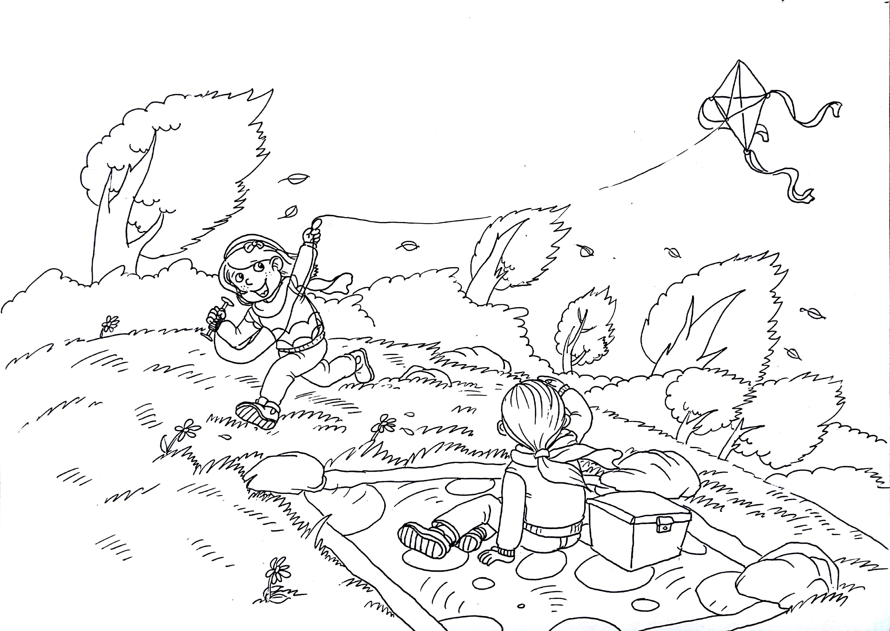 2018所有的黑白插画和儿插线稿合集