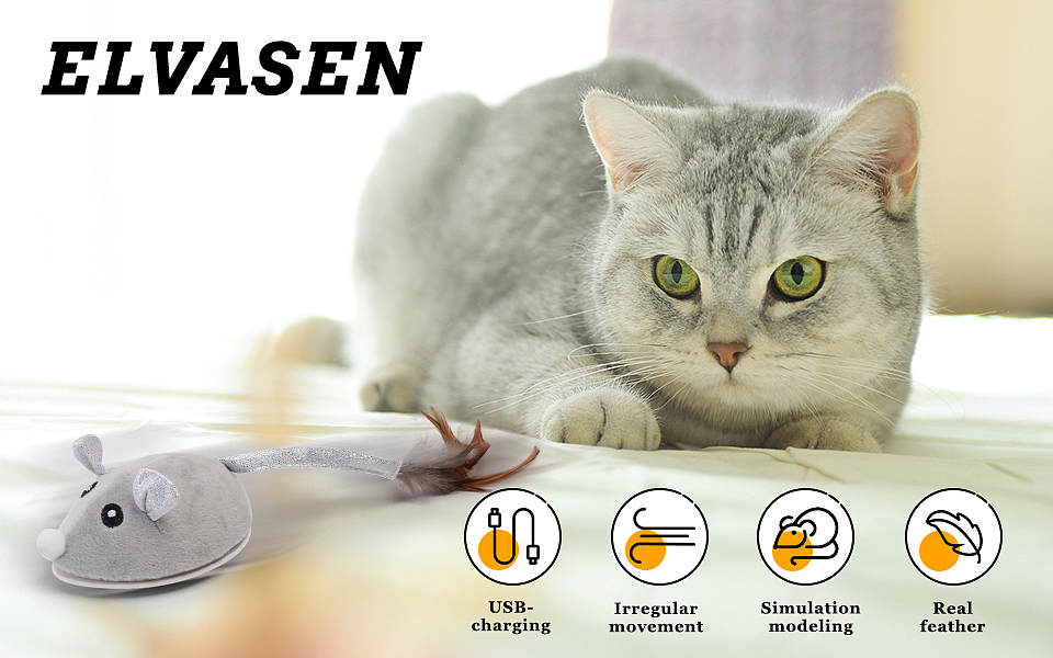 亚马逊-仿真老鼠玩具猫咪玩具亚马逊产品主图