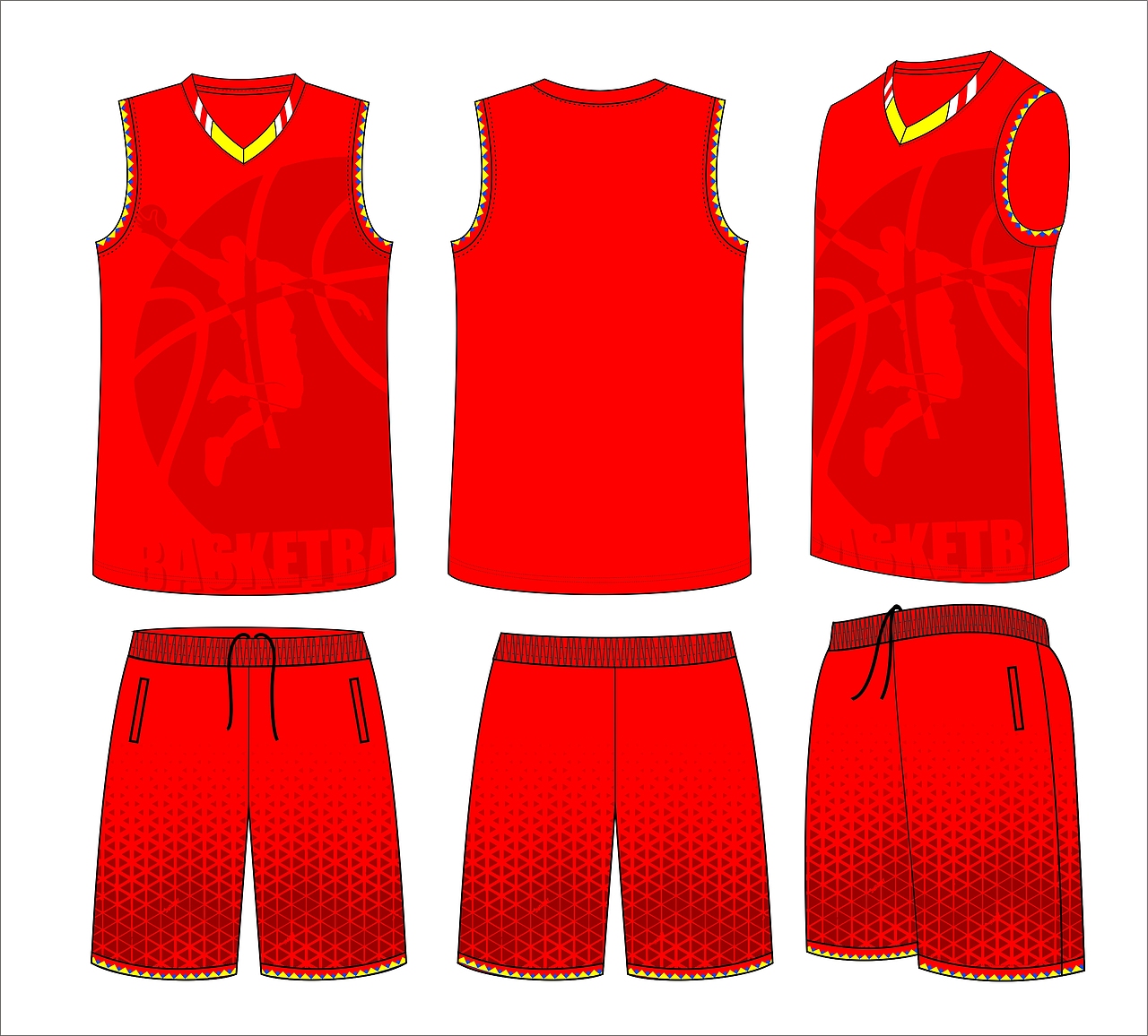 篮球服（图ZMTQ2MzgwNjUy） - 休闲/流行服饰 - 站酷设计师俏咔咔原创素材 - 站酷ZCOOL