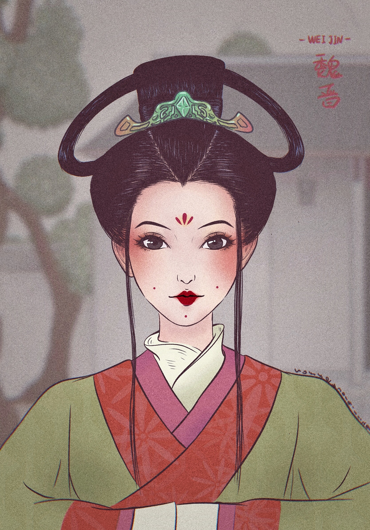 古风插画人像（图ZMjUzNzg2NDAw） - 商业插画 - 站酷设计师请叫我赵大奔原创素材 - 站酷ZCOOL