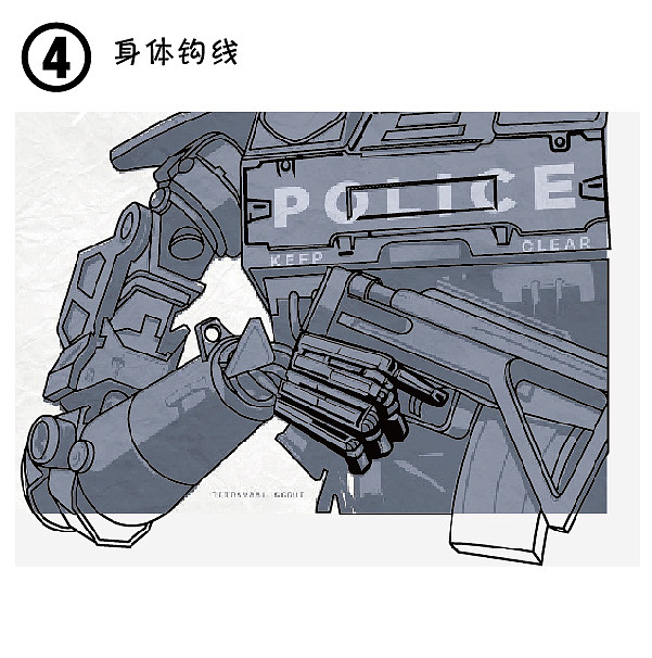 7查派机器人临摹|插画|商业插画|hugotunes - 原创作品 - 站酷