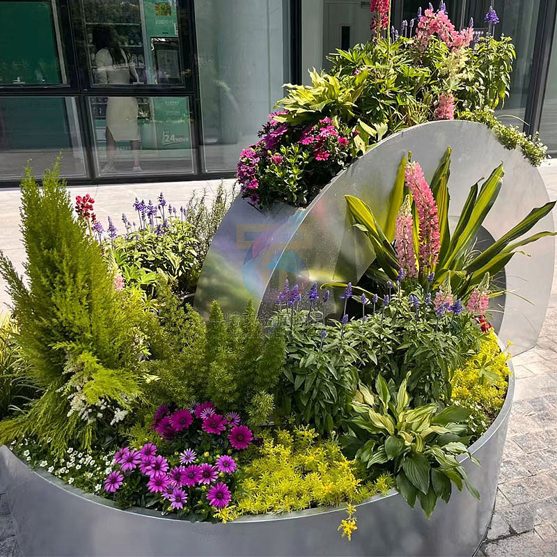 广场商业街组合式不锈钢花箱花钵厂家定制（图ZMzQxNzI0NzU2） - 其他工业/产品 - 站酷设计师特攻金属制品原创素材 - 站酷ZCOOL