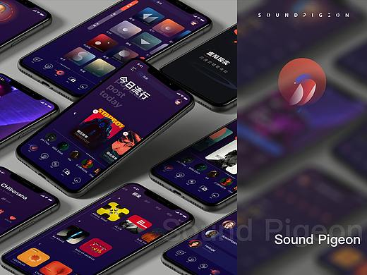 Sound Pigeon APP 音乐唱歌软件界面UI设计