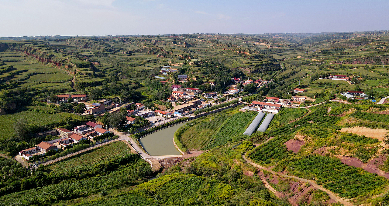 襄垣县西石村航拍