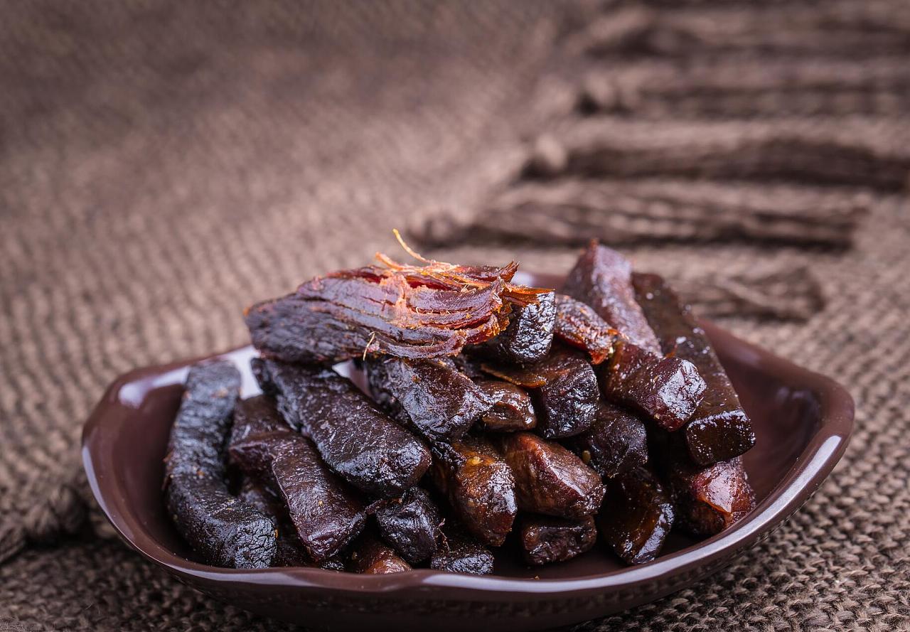 猪肉脯牛肉干美食食品拍摄