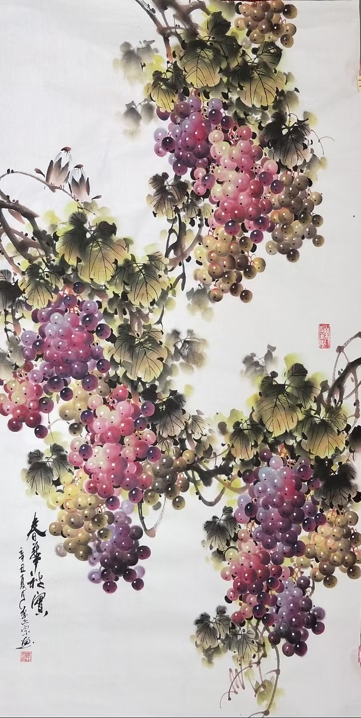 晶莹剔透 垂涎欲滴 | 画家李正宗葡萄赏析