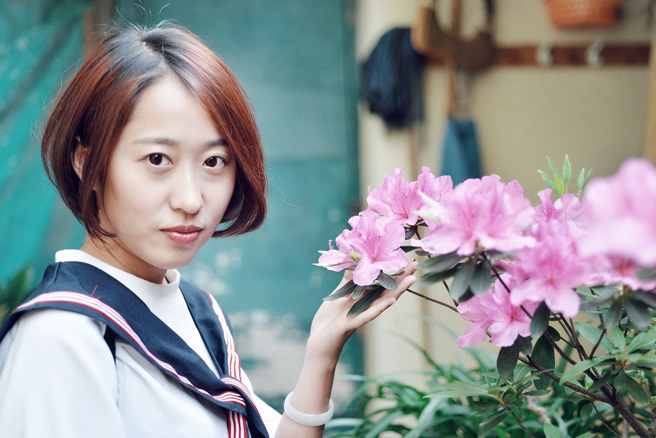 最近拍的一个漂亮妹纸