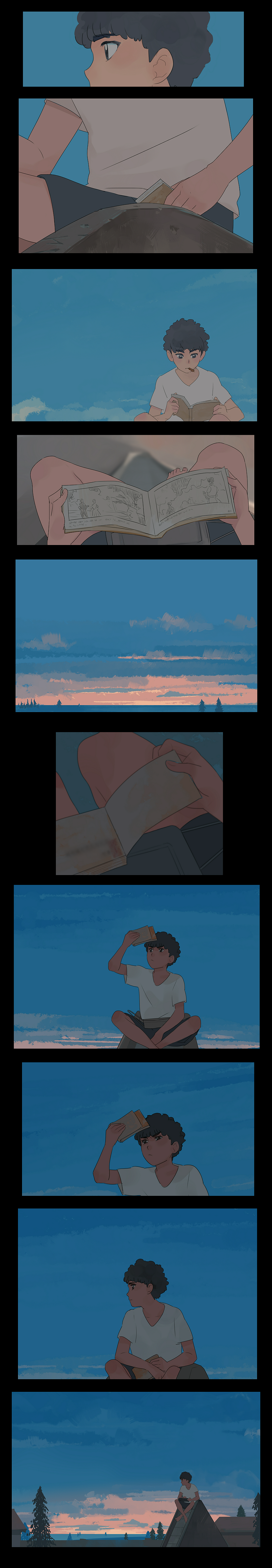 《青空·彼岸》 漫画1～4话完整版（图ZNzMyMDQ3MzI=） - 创作习作 - 站酷设计师邦乔彦原创素材 - 站酷ZCOOL