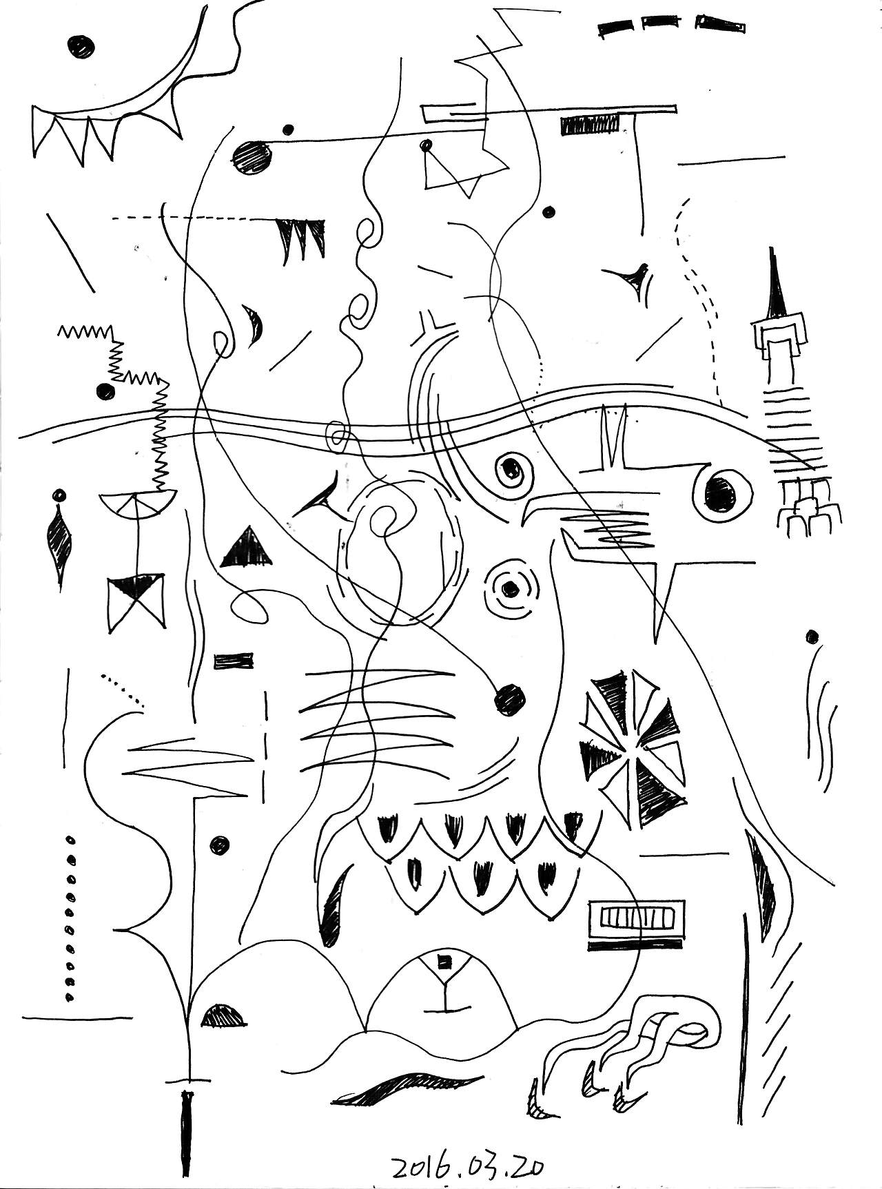 不知画什么就随便构成系列