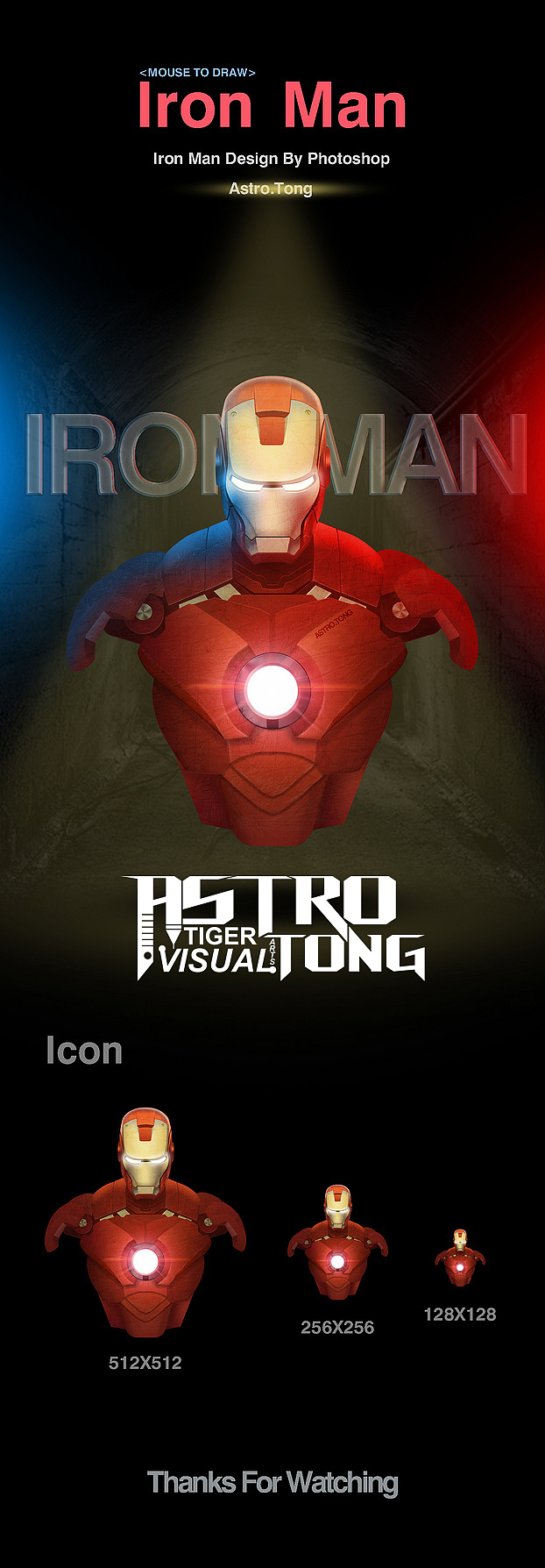 Iron Man Design By Photoshop_Astro（图ZMjgxNzI0MjQ=） - 图标 - 站酷设计师Tony贼冢虎原创素材 - 站酷ZCOOL
