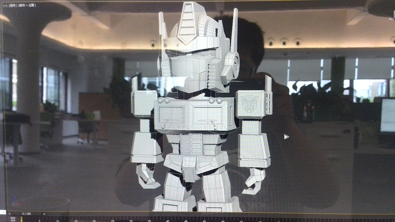 Q版擎天柱3D建模(附带部分过程图)