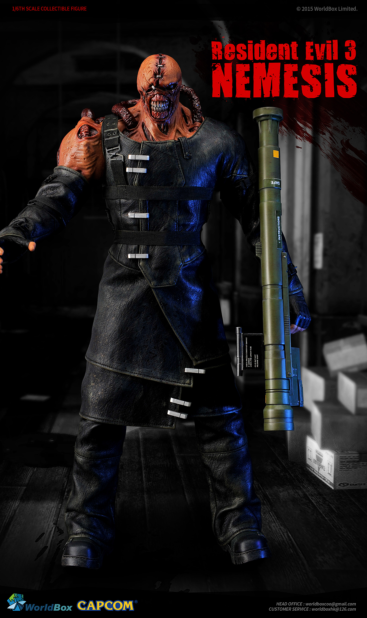 WorldBox：生化危机3-复仇女神：追踪者！40CM高终极BOSS！1:6可动人偶非手办（图ZMzM1Njg5OTY=） - 产品摄影 - 站酷设计师nukebox原创素材 - 站酷ZCOOL