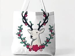 麋鹿插画原创设计