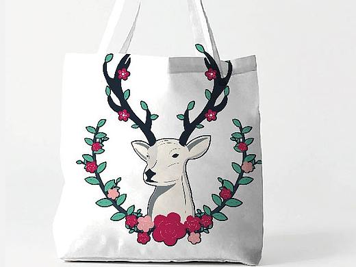 麋鹿插画原创设计