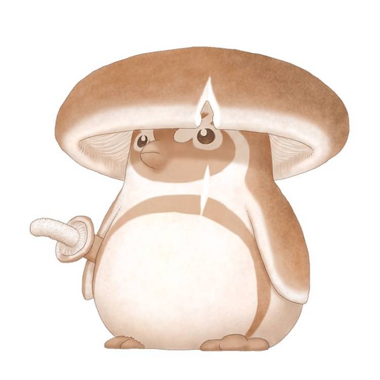 【蔬菜精灵3D模型展示】香菇浪鹅