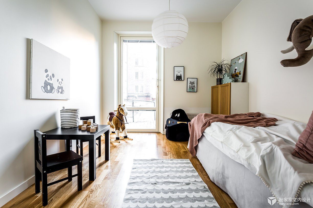 【室内设计实景图】温暖而素雅的北欧风情_扮家家室内设计网-站酷