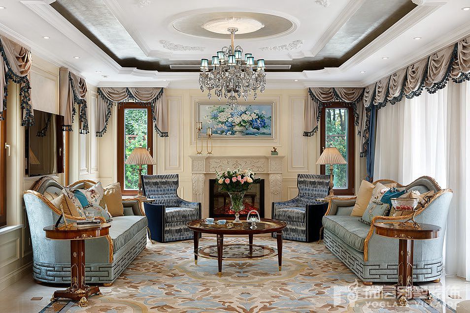 普罗理想国西川院墅320平新中式风格效果图