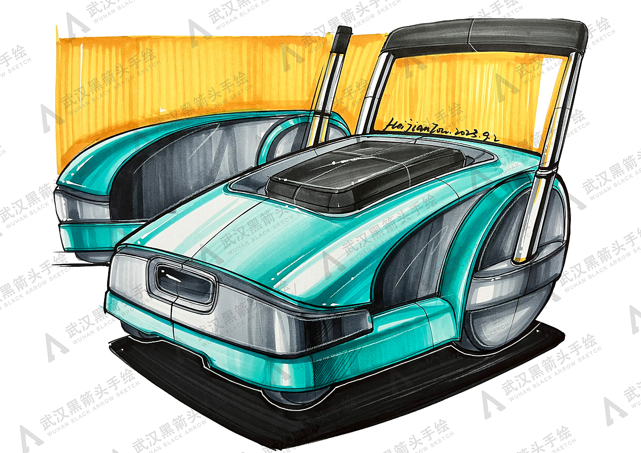 工业设计考研手绘示范作品（图ZMzcwNjc2MjY4） - 其他工业/产品 - 站酷设计师武汉黑箭头手绘原创素材 - 站酷ZCOOL