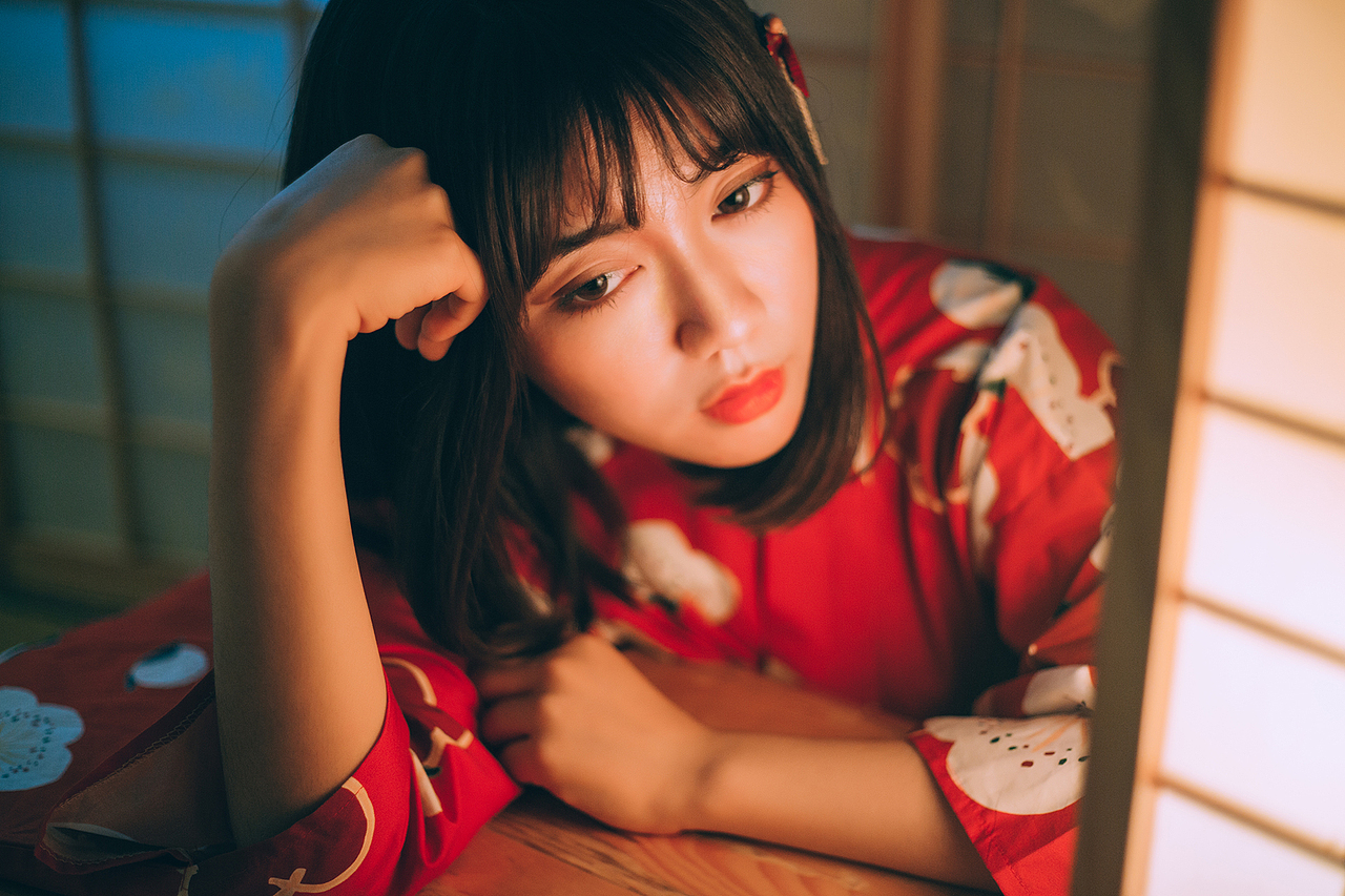 和风少女（图ZNTQ1Mjk4MzI=） - 人像摄影 - 站酷设计师自然醒wen原创素材 - 站酷ZCOOL