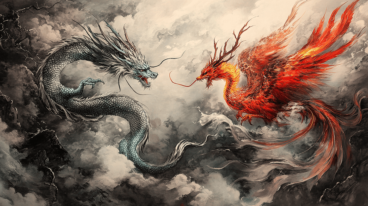 【神话传说】青龙VS朱雀,谁才是东方守护神?🐉🐦