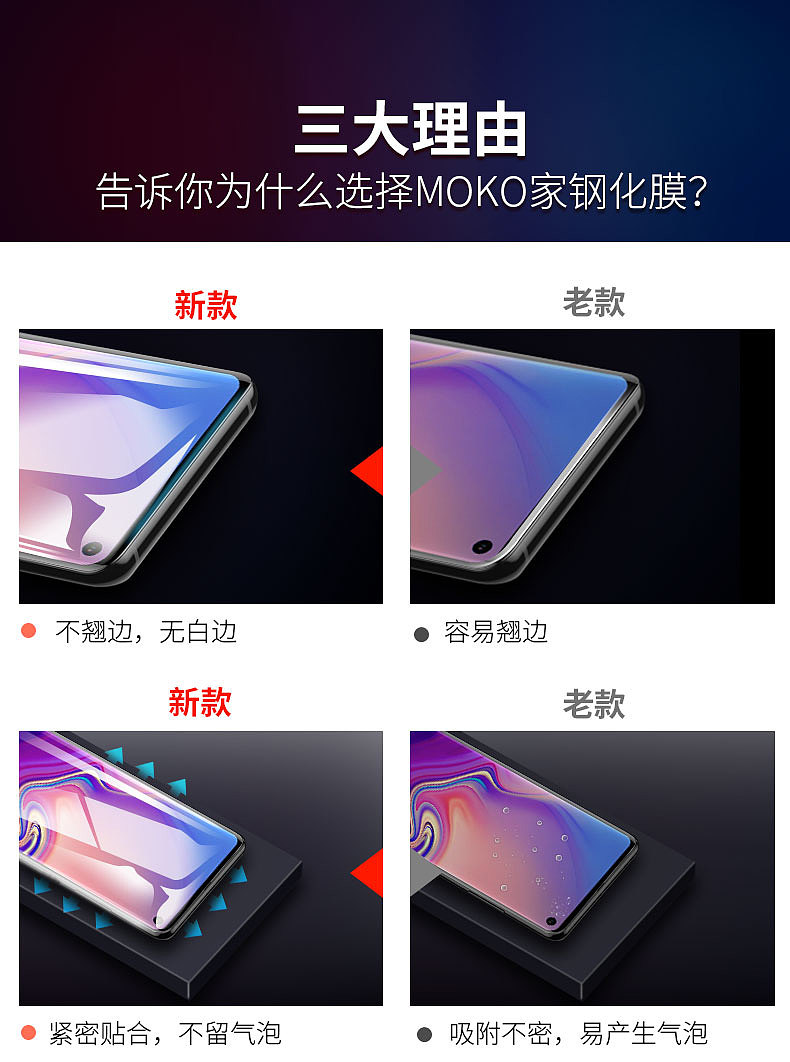 三星S10曲面钢化膜