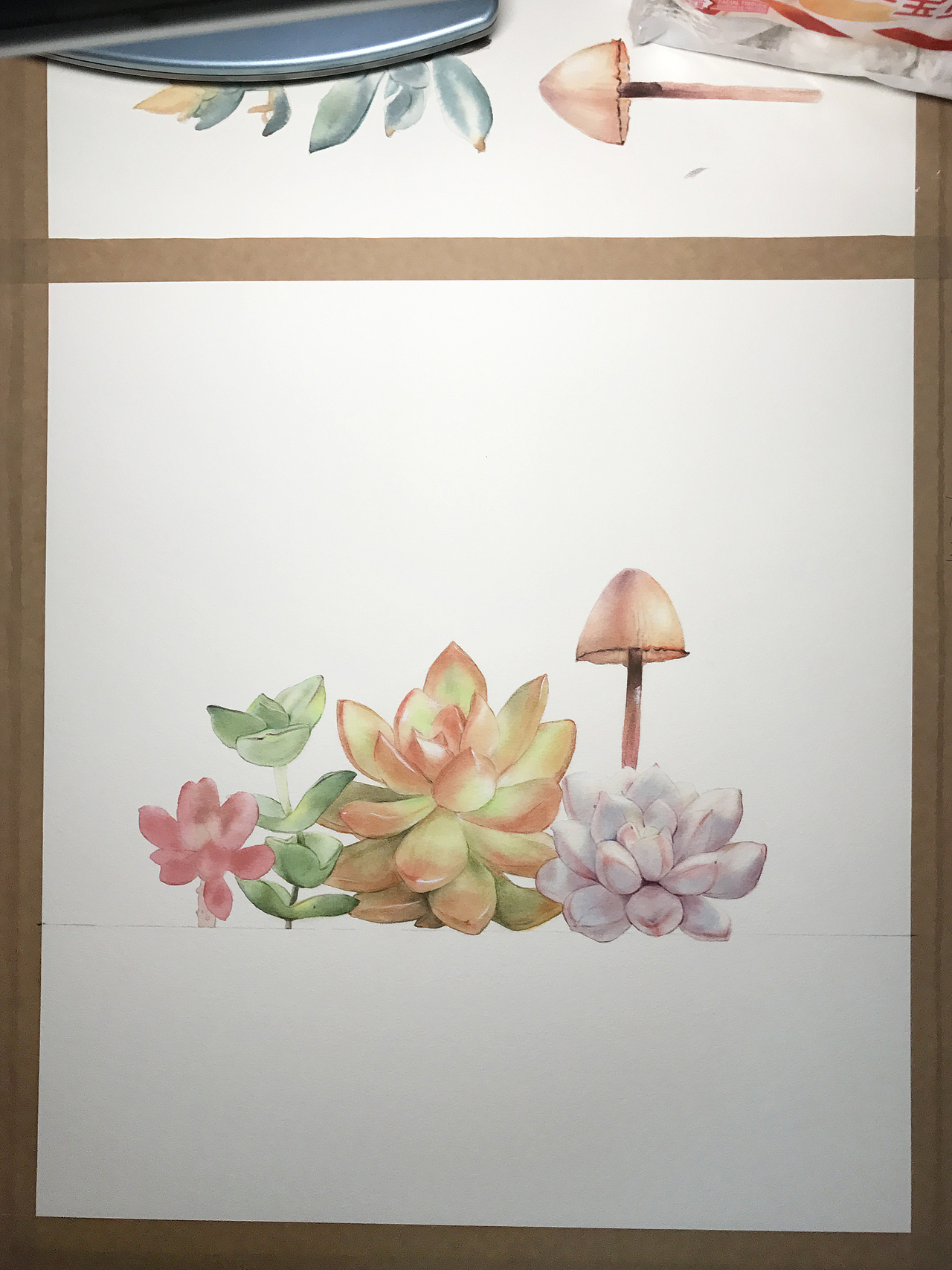 我本科的毕业创作 - 《九口之》 纸本绘画 水彩画|插画|创作习作|dq松