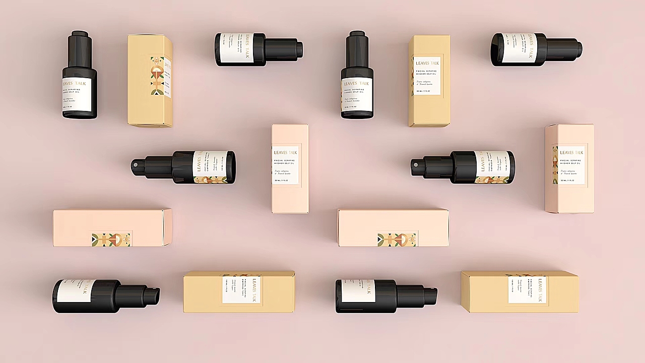 叶语 面部刮痧精油套装 包装设计（图ZMjUwMzIwNzc2） - 包装 - 站酷设计师鹿鸣设计原创素材 - 站酷ZCOOL