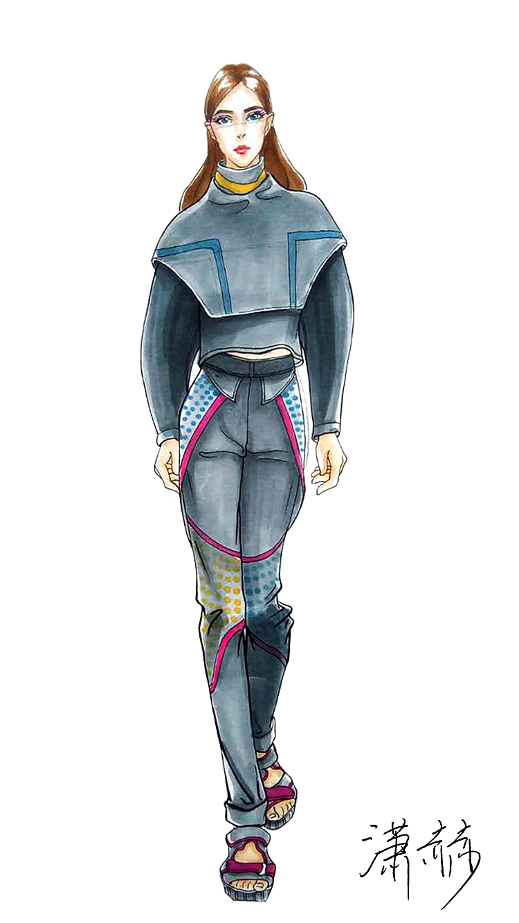 服装手绘效果图（图ZNTM4OTM2NDA=） - 创作习作 - 站酷设计师潇赫_Kate原创素材 - 站酷ZCOOL