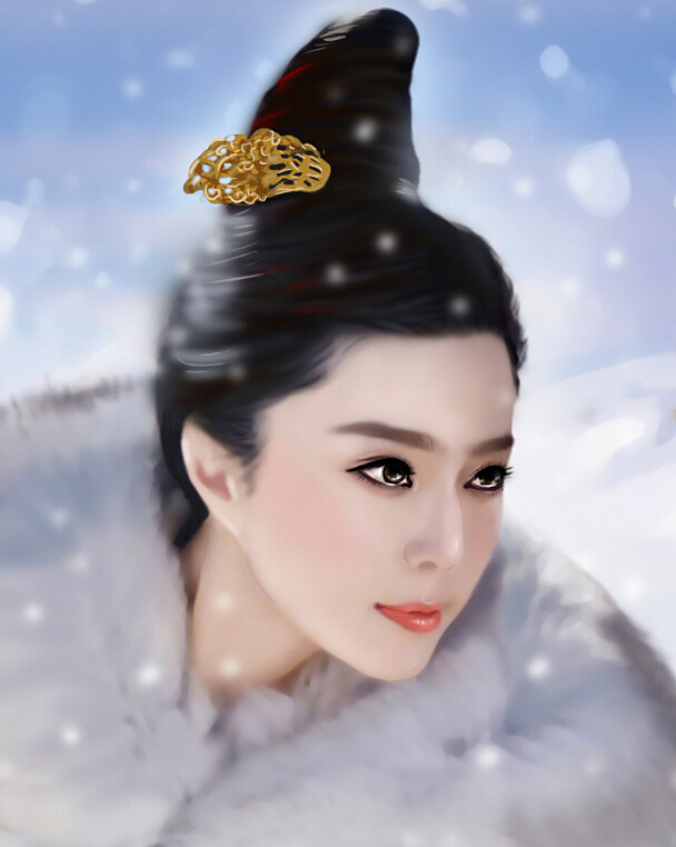 手绘范冰冰——杨贵妃