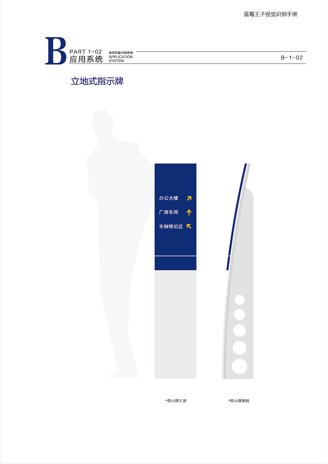 蓝莓王子标志的vi设计