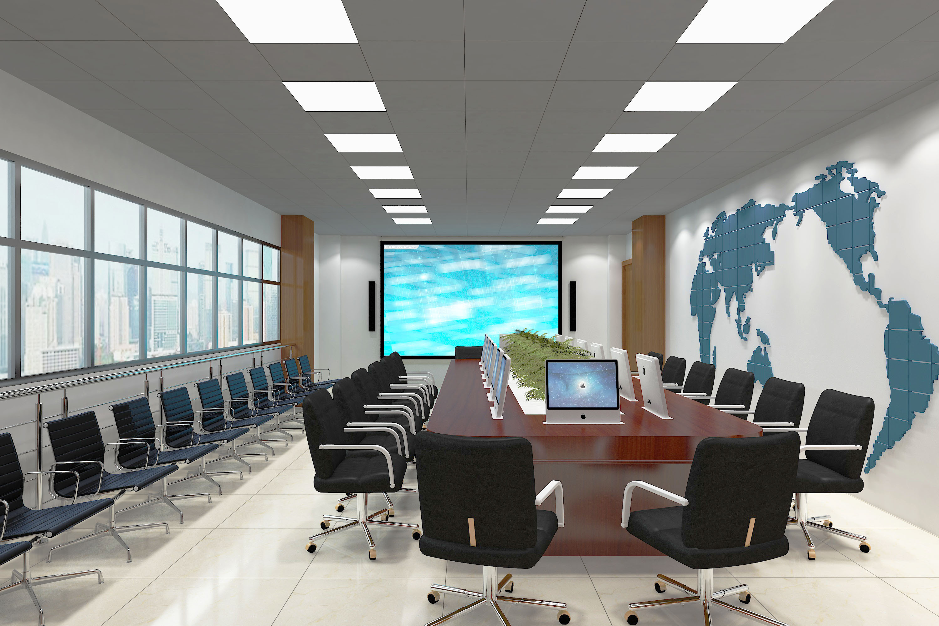 中型专业视讯会议室方案-江苏海清通信科技有限公司