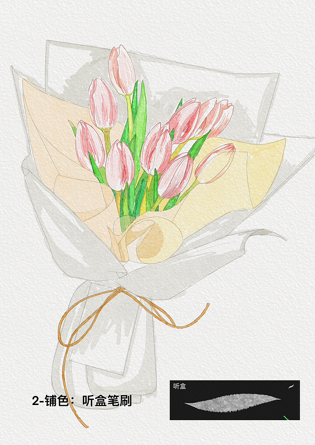 人间水蜜桃这谁受得了啊，郁金香花如其名（图ZMzQwNDE5MTc2） - 创作习作 - 站酷设计师白瑜_原创素材 - 站酷ZCOOL