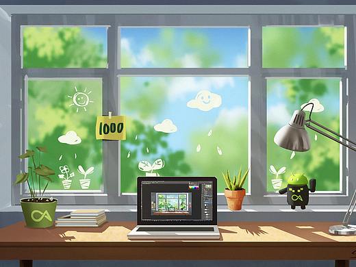 速涂：窗（个人主页-ZNDM2ODcyODQ=） - 创作习作 - 站酷设计师小鱼JohnStone原创素材 - 站酷ZCOOL