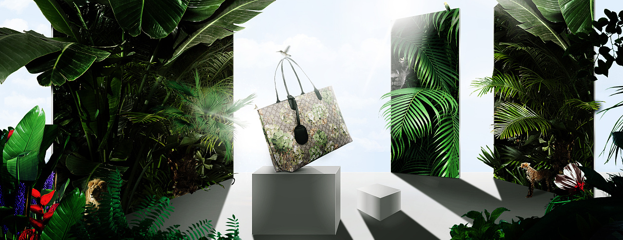 春季包包合成动态海报