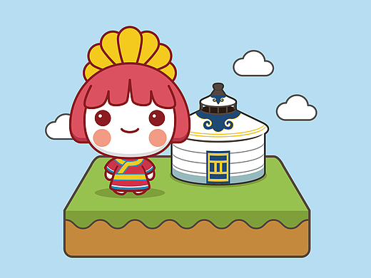 几个参赛的卡通形象设计