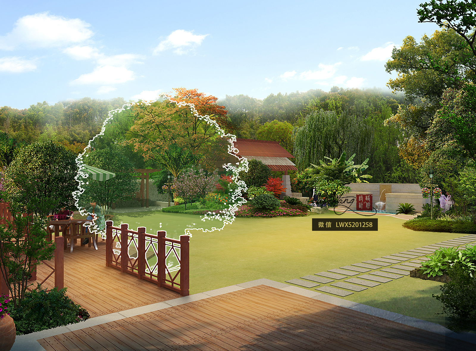 别墅庭院景观作品|空间|景观设计|畅美园林 - 原创作品 - 站酷 (ZCOOL)