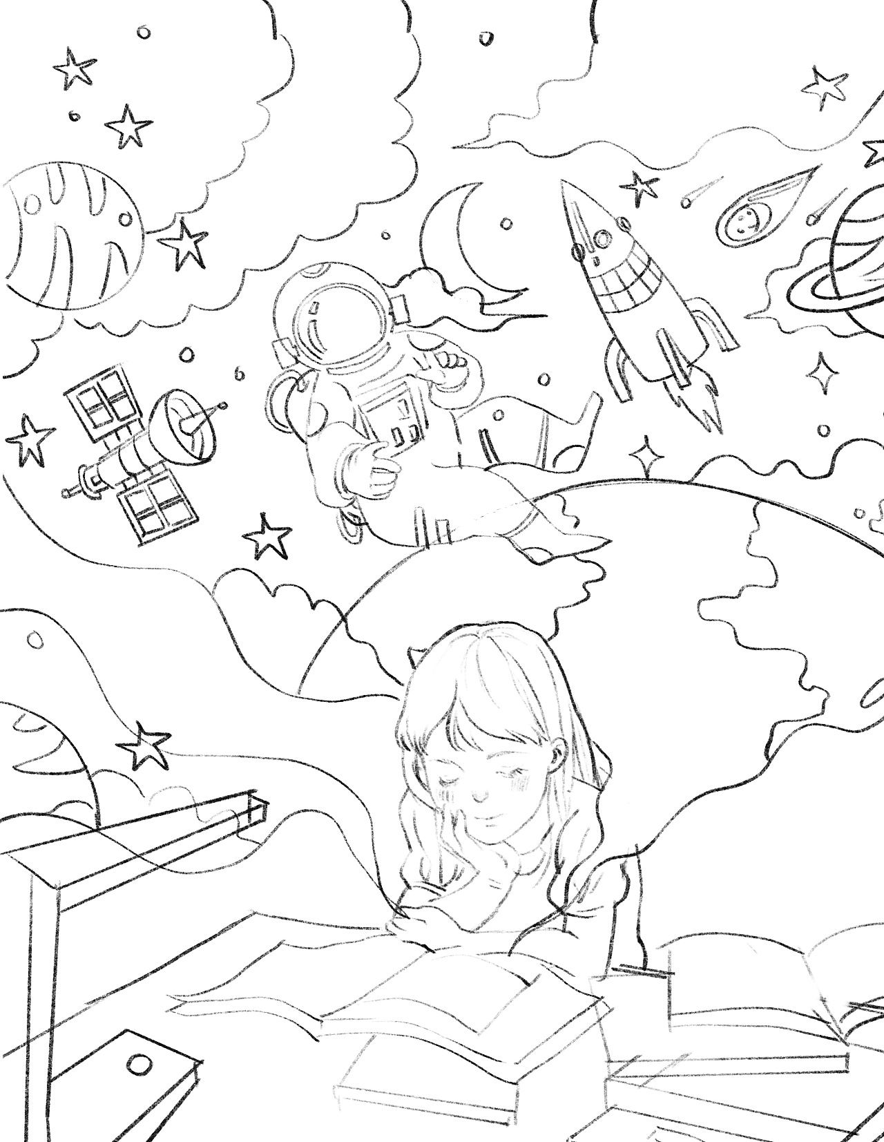 儿童杂志封面 科学与幻想