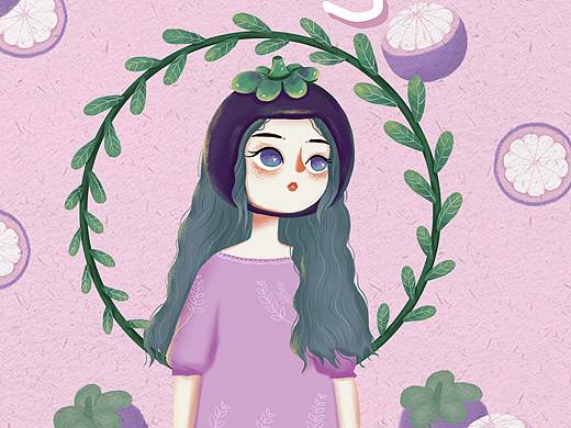 水果少女系列（個人主頁-ZNDQ5MDU4NzI=） - 商業(yè)插畫 - 站酷設(shè)計師Miracle朝燈原創(chuàng)素材 - 站酷ZCOOL