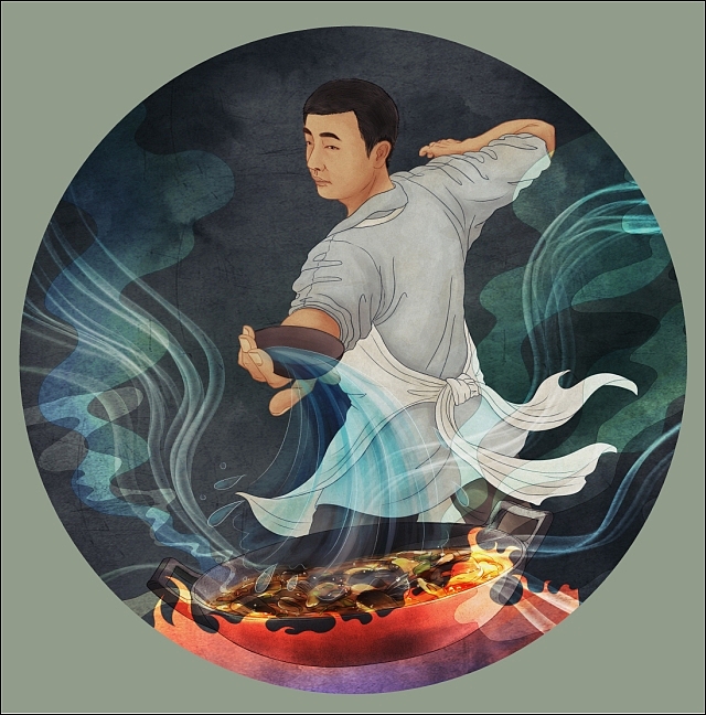 烧酒煮鱼夜宵餐饮-品牌设计，落地。