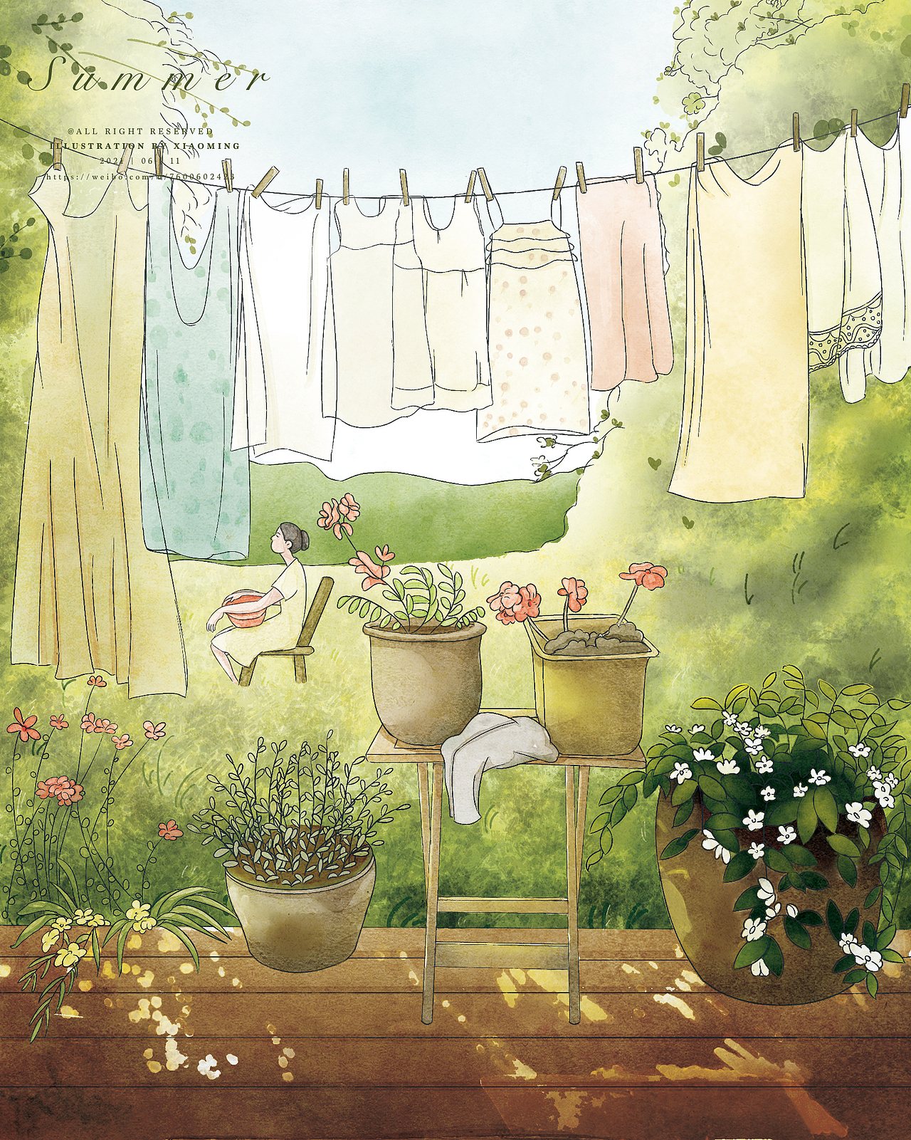 夏天好熱（圖ZMjU5NDcwMDgw） - 創(chuàng)作習作 - 站酷設(shè)計師小明__原創(chuàng)素材 - 站酷ZCOOL