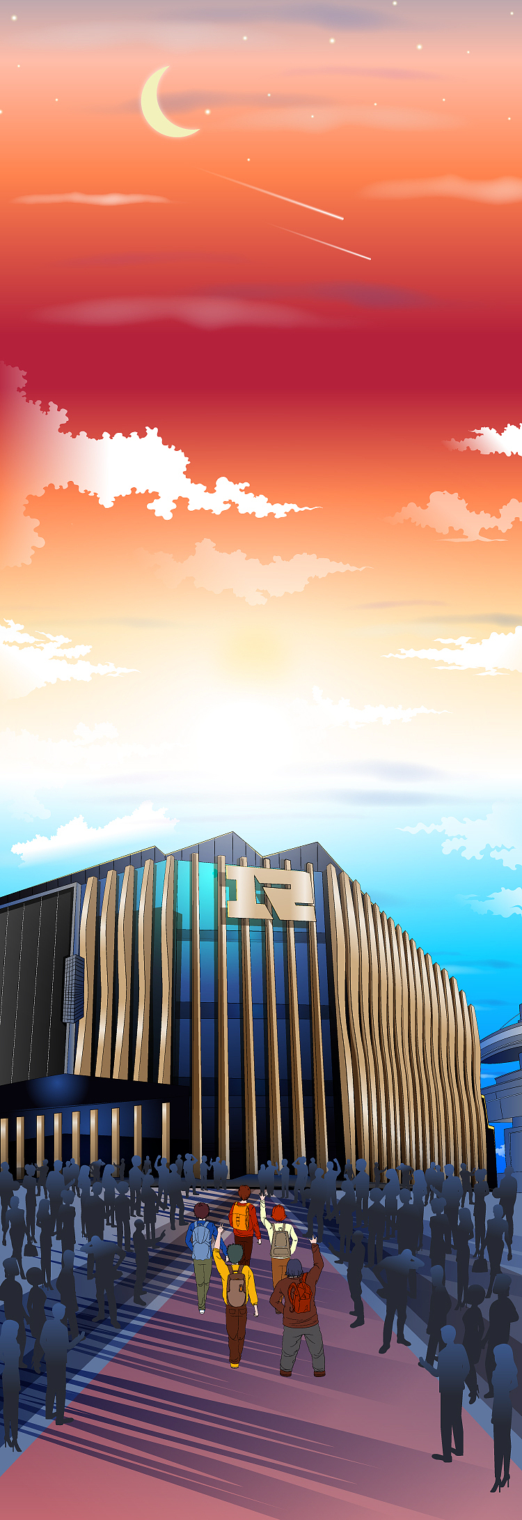 伊利谷粒多手绘长图-第三篇《青春无悔挑战RNG》