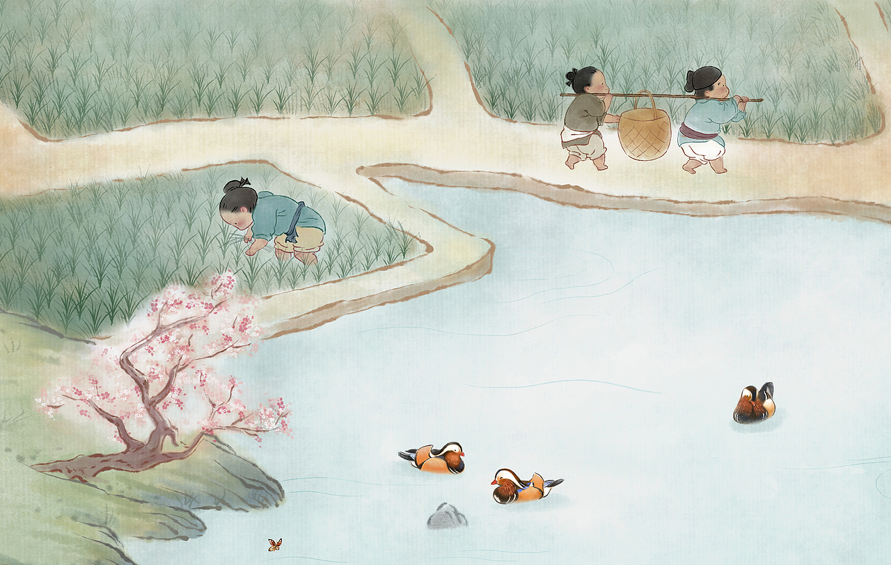 稻香（图ZMjc4MjUyMzE2） - 艺术插画 - 站酷设计师春羊原创素材 - 站酷ZCOOL